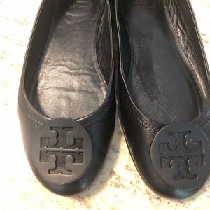 Tory Burch Black Minnie Travel Ballet Flat 7M